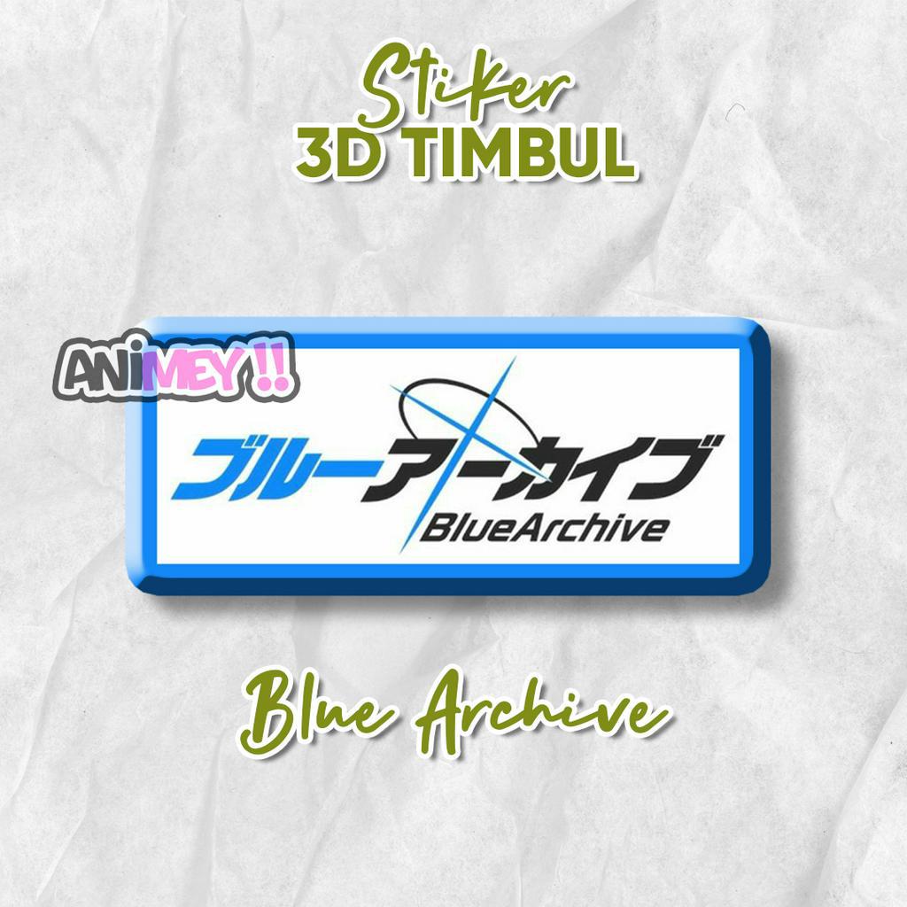

Stiker Emblem 3D Blue Archive Logo / Stiker Anime Gaming Resin