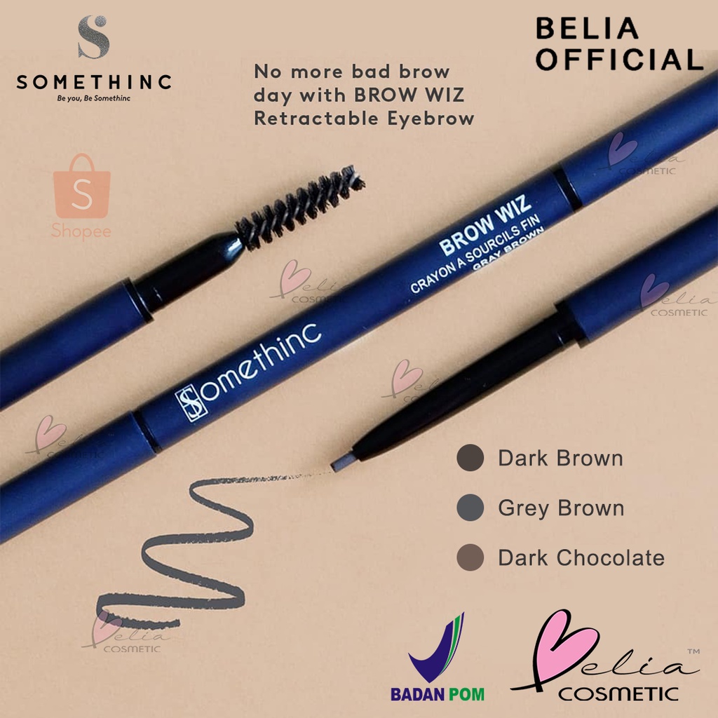 ❤ BELIA ❤ SOMETHINC Brow Wiz | Slim Eyebrow Pencil | BPOM | Pensil Alis