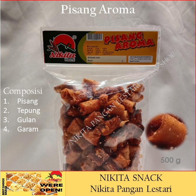 pisang aroma 500g,jajanan kiloan ,pisang aroma lezat,pisang gurih,murah meriah,lezat Dera SHOP