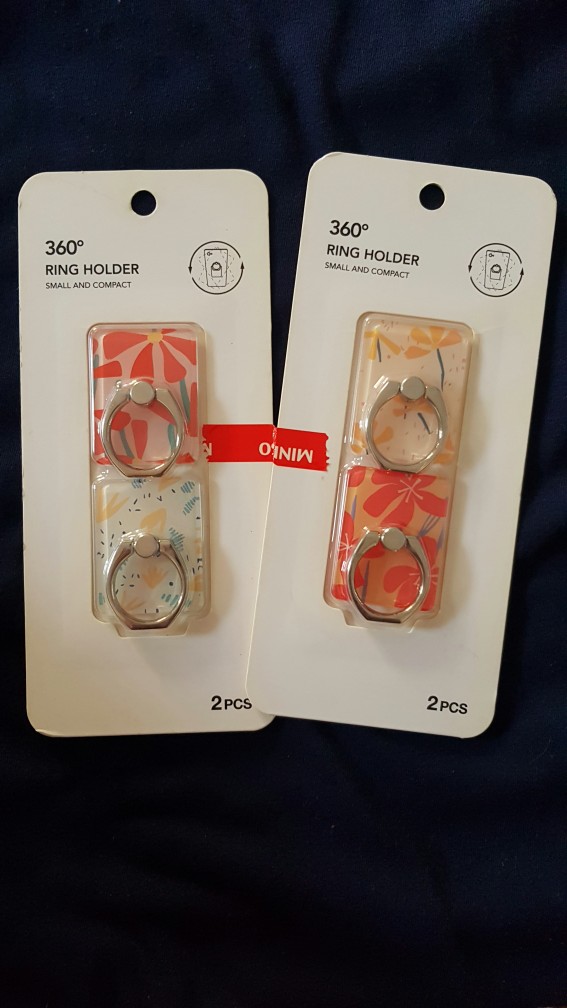 Miniso V-fruit Series Cellphone Ring Holder Stand Isi 2 Pcs