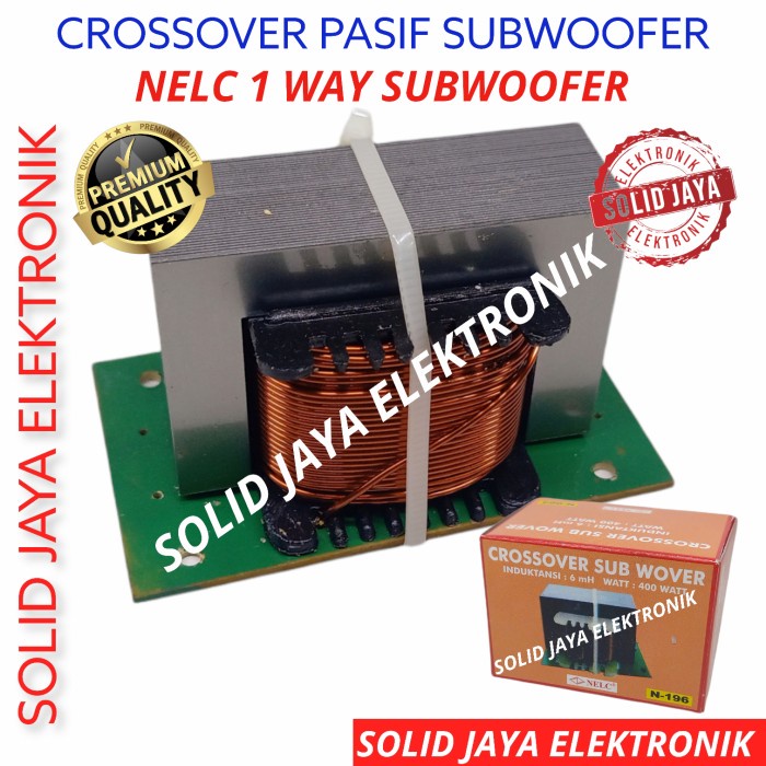 Crossover Subwoofer Crossover Pasif Sub 1 Way Low Bass Nelc N-196
