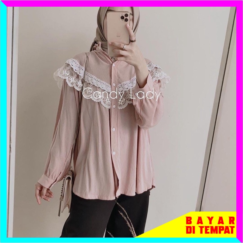 RENDA ELISA BLOUSE RENDA TERBARU - BLOUSE WANITA KEKINIAN