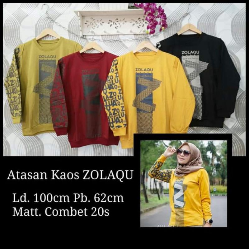 Kaos Zolaqu / Kaos Atasan Zolaqu / Kaos Zolaqu Ter Laris / Kaos Zolaku Murah / Kaos Zolaqu Moderennn