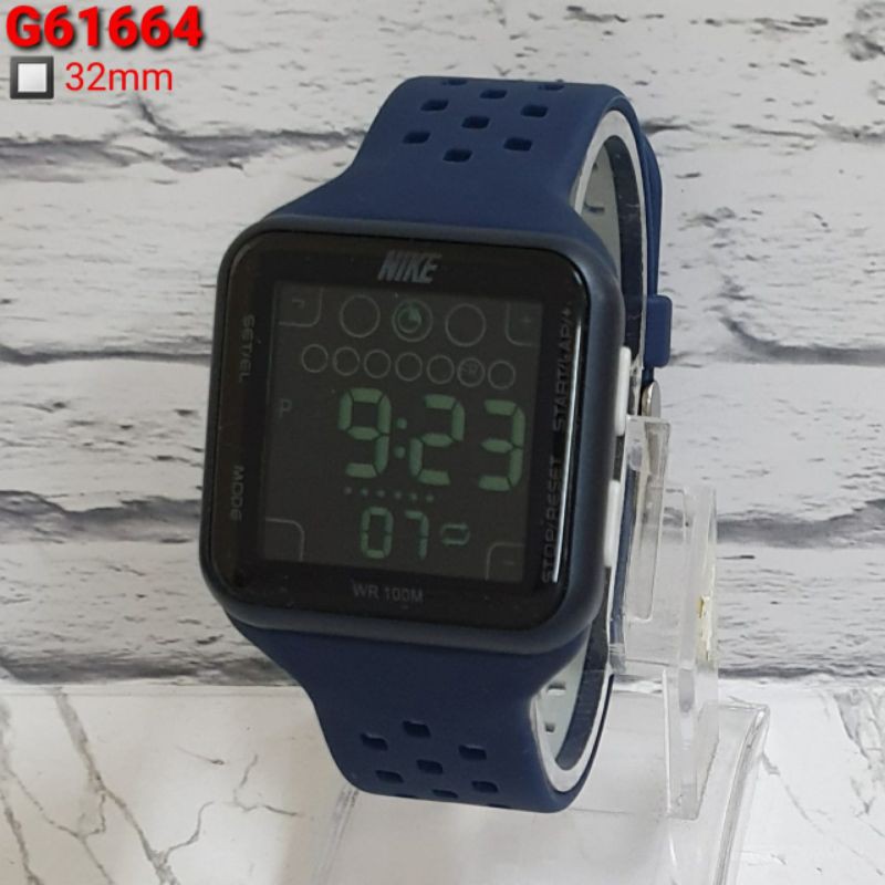 jam tangan pria wanita nike (4cm)  tali karet