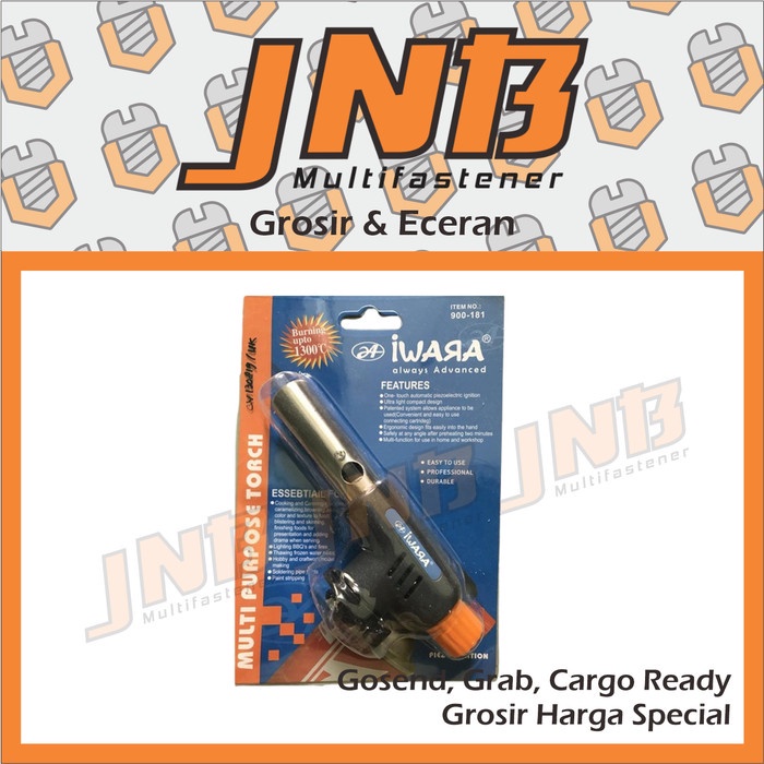 IWARA Portable Gas Torch / BBQ Blow Torch / Flame Gun / Korek HIGH Q