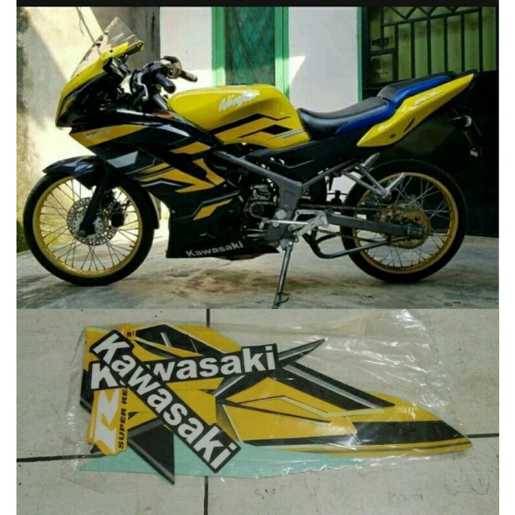 List stiker striping ninja rr new model 2015 kuning