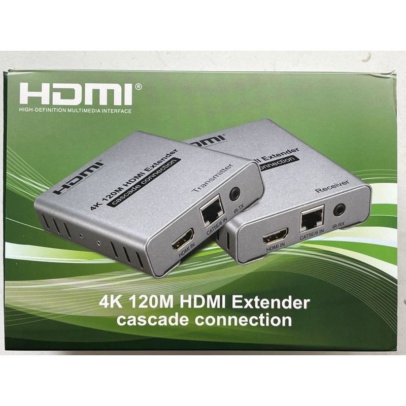 HDMI Extender 4K 120M RJ45 Lan Cat 5E/ Cat 6 HDMI Extension Rj45 LAN