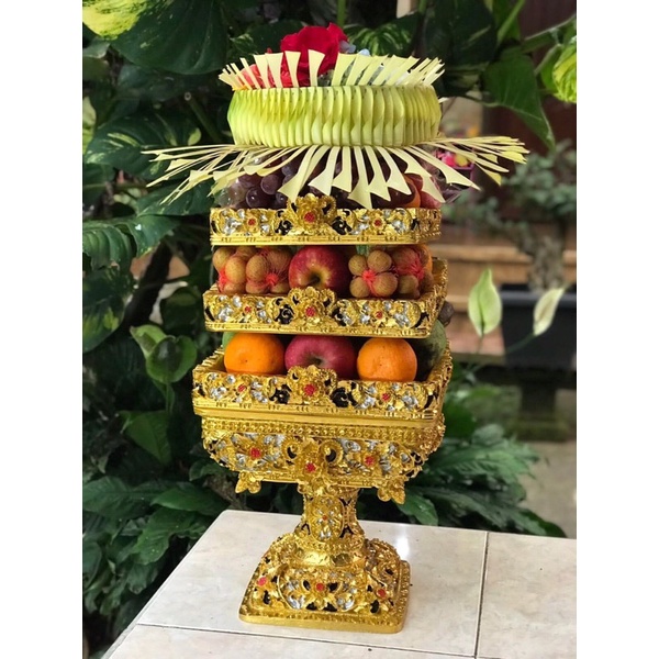 DULANG ELIT SIZE 28CM SUSUN 3 (PENGEMASAN PAKING KAYU)