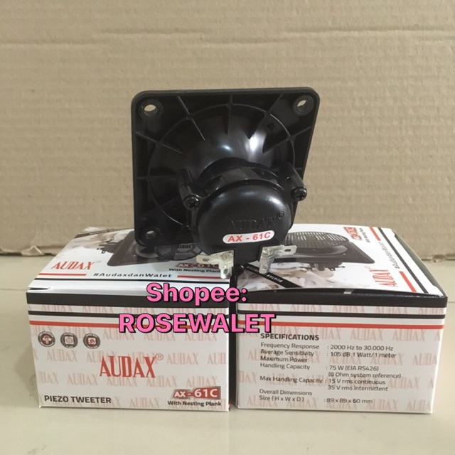 AUDAX AX 61C HITAM AX 61 C TWEETER WALET ORIGINAL