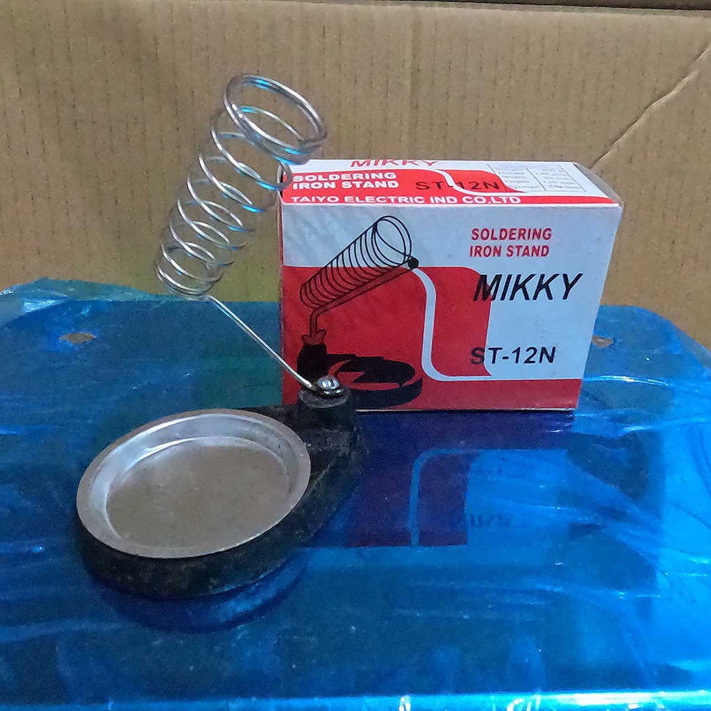 tempat solder stand dudukan bahan cor berat bagus merk micky 260 gram