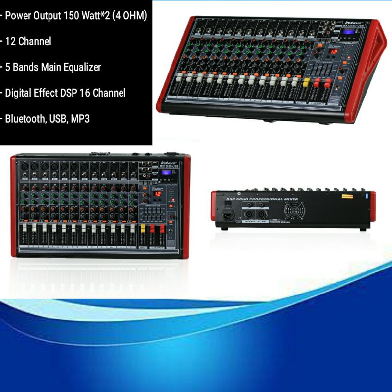 power mixer 12 channel mx 12 original power mixer bluetooth usb mp3