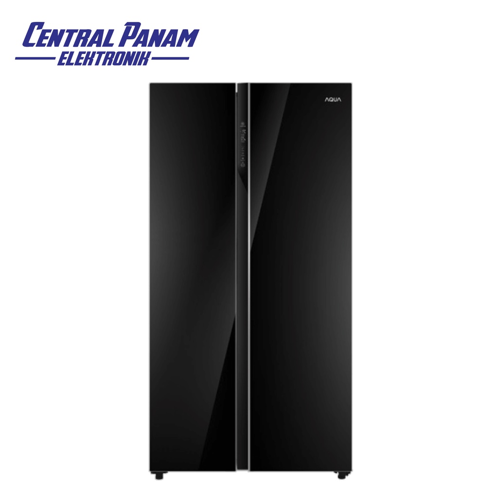 AQUA Japan AQR-605IG-GB Kulkas Side By Side Central Panam Elektronik