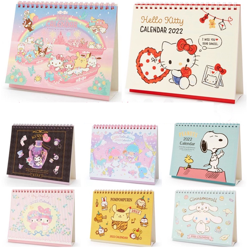 (Aaoottuuoo5.Id) Kalender Meja 2022 Motif Kartun Anjing Lucu Untuk Sekolah / Kantor