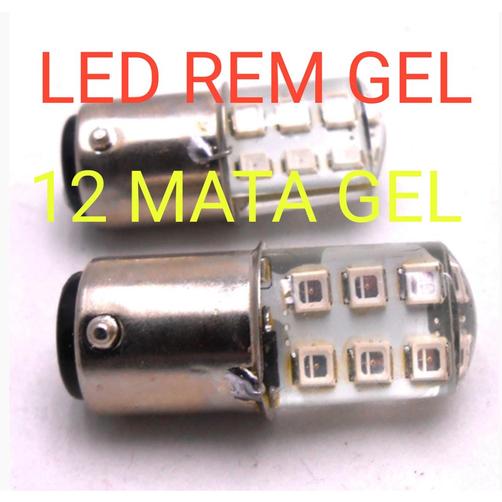 TERLARIS LED LAMPU REM MOBIL MOTOR KEDIP 18 LED BAYONET 2 KAKI