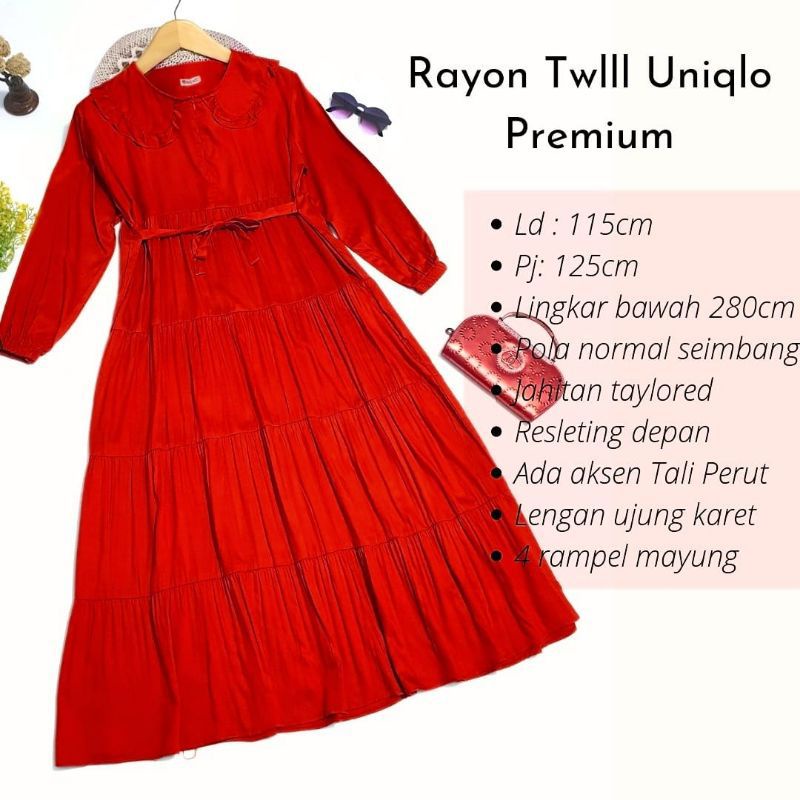 DRESS RAYON TWILL UNIQLO