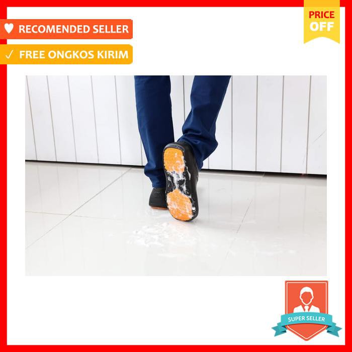 Stico Chef Clog Sepatu Chef Anti Slip Sepatu Dapur Hitam, 35
