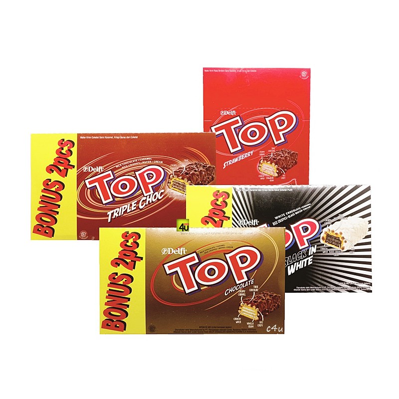 

TOP Wafer Chocolate Crispy Caramel - BOX isi 24 pcs / DELFI