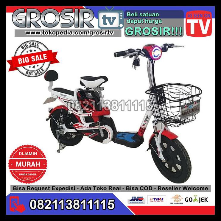 before name COD AKTIF]] SEPEDA LISTRIK SUPER RIDER EARTH GOLD BAN TUBLESS 100% ORI - Mars Platinum