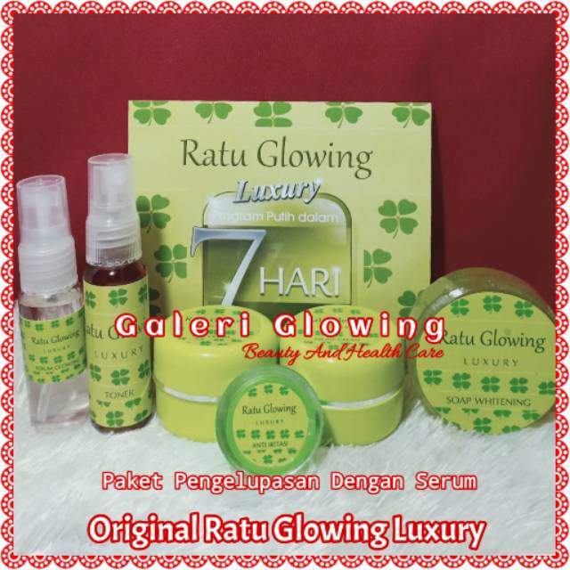RATU GLOWING EX RATU GLOSSY PAKET PENGELUPASAN + SERUM GLOWING ORIGINAL 100%