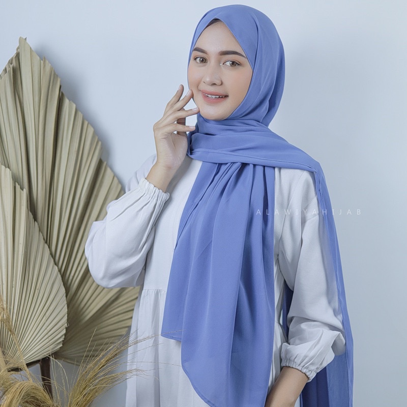 PASHMINA PANJANG EXCLUSIVE ALAWIYAHIJAB 185x75 cm-Denim