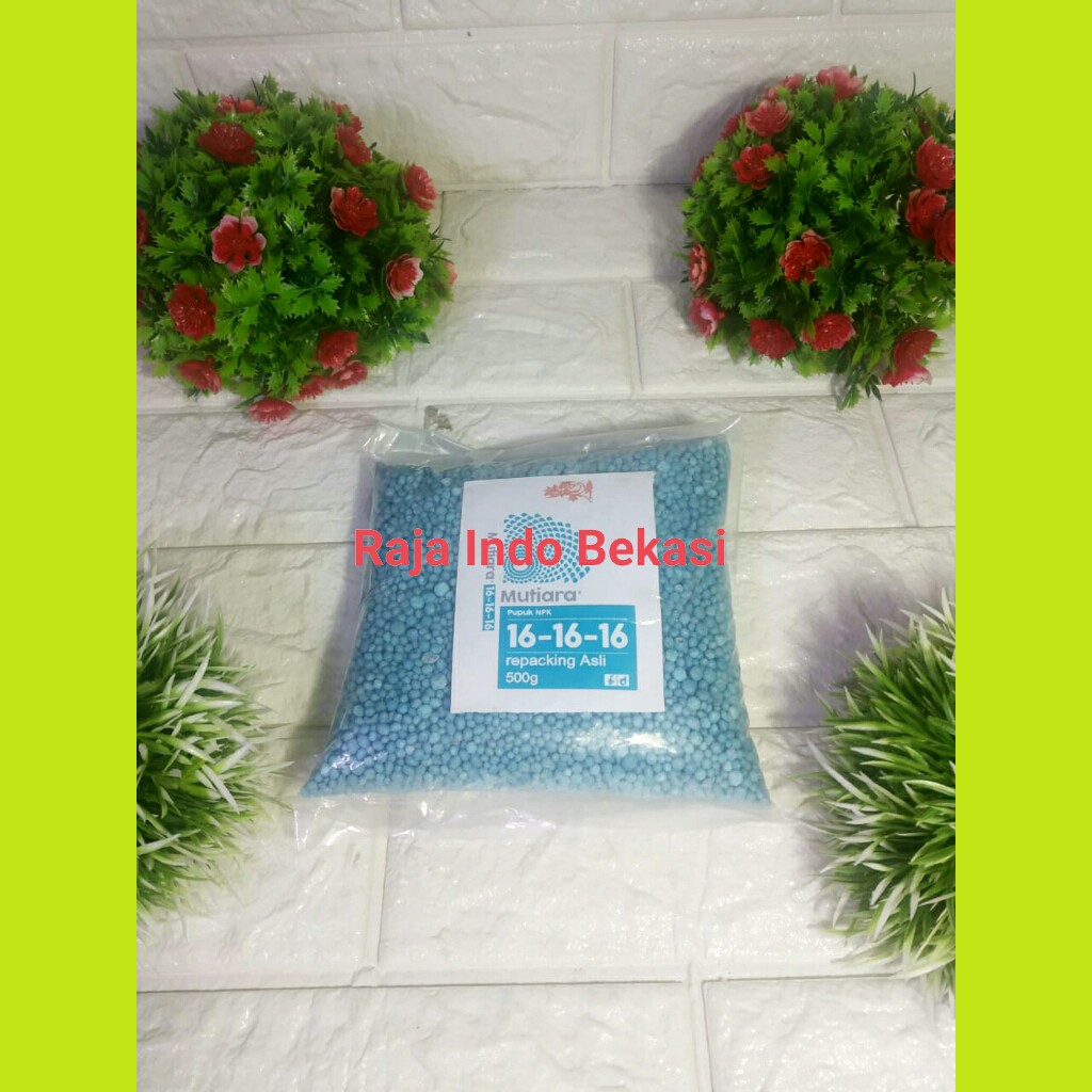 Pupuk Npk Mutiara / Tawon / Pak Tani 16 16 16 Pupuk Pertumbuhan Bibit Benih Kemasan Repacking 500 Gram