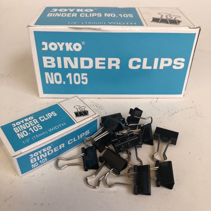 

MO - BINDER CLIP / JOYKO NO 105 / PENJEPIT KERTAS KLIP 15mm