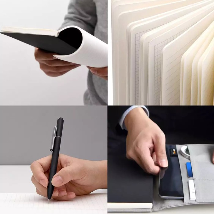 

Grosir Xiaomi Kacogreen Noble A5 Notebook with Card Slot Wallet - Abu-abu Elegan