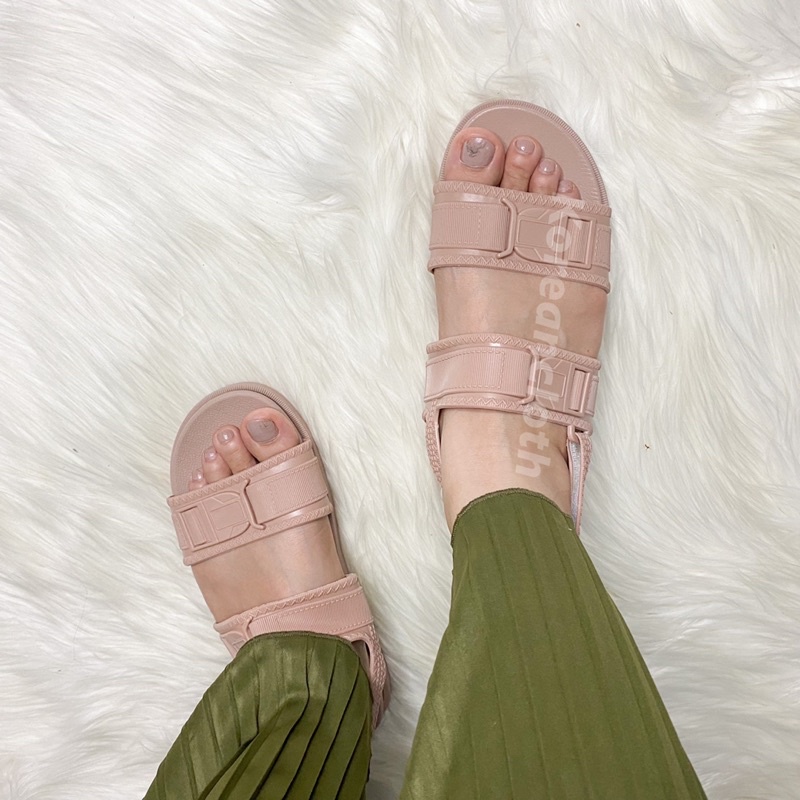 BALANCE 0912-01A SANDAL JELLY WEDGES SANDAL TALI WANITA SANDAL IMPORT KARET TERMURAH