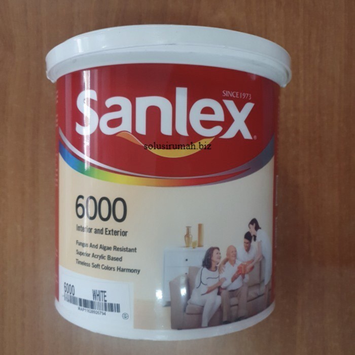 Cat Sanlex 5kg putih galon TERMURAH sanlex 6000 white