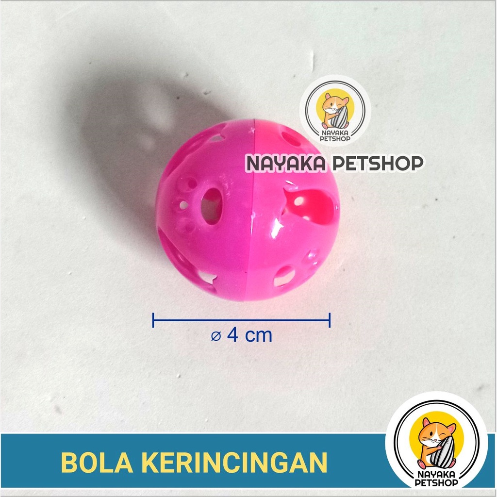 Bola Lonceng Kucing Bunyi Kerincing Mainan Hewan