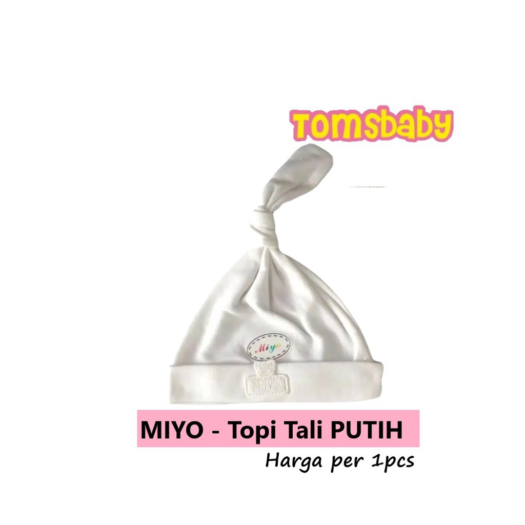 MIYO 1pcs Topi Tali PUTIH POLOS