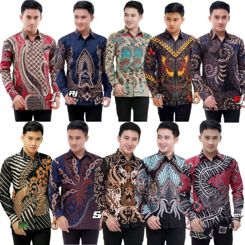 Cuci Gudang Kemeja Batik Lengan Panjang Murah Size M L Xl Xxl 9lEQRjaF6DZrJK0