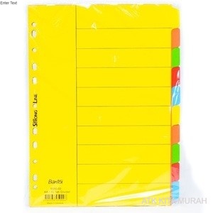 

Divider/ Pembatas Kertas Bantex A4 10 Lembar-6050