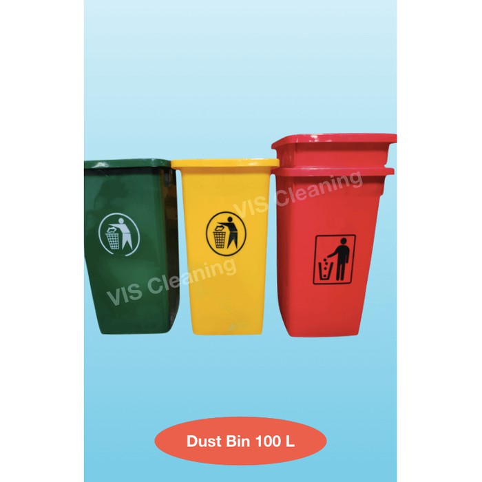 Tempat Sampah Plastik 100 L ( Plastic Dust Bin )