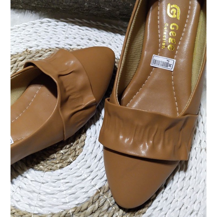 SEPATU FLAT RAMPEL ALAS KARET &quot;GEGE&quot;
