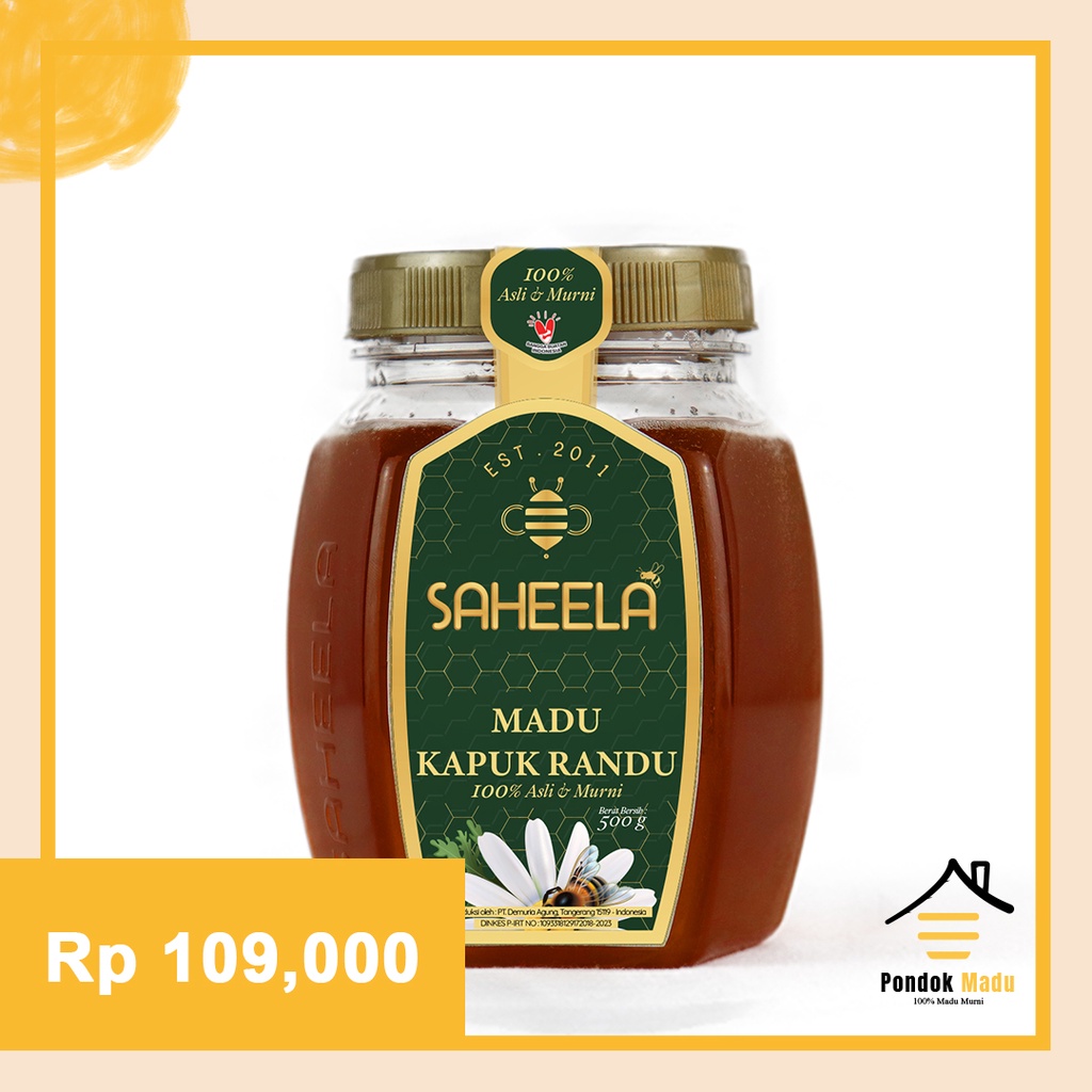 

Madu Murni Asli - Madu Murni Saheela Kapuk Randu 500 gram [Premium Quality]