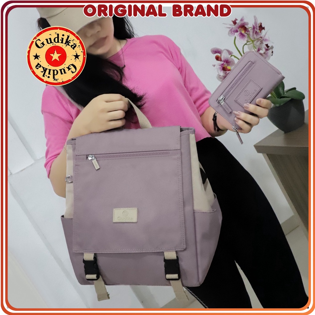 GUDIKA 5220 Original - tas ransel laptop 14 inc Gudika Anti Air fashionable free dompet Import dengan usb port - ransel - backpack - rangsel - punggung - leptop - laptop - sekolah - kuliah - kerja - pria - wanita - tas gudika bag - kekinian - tas cewek