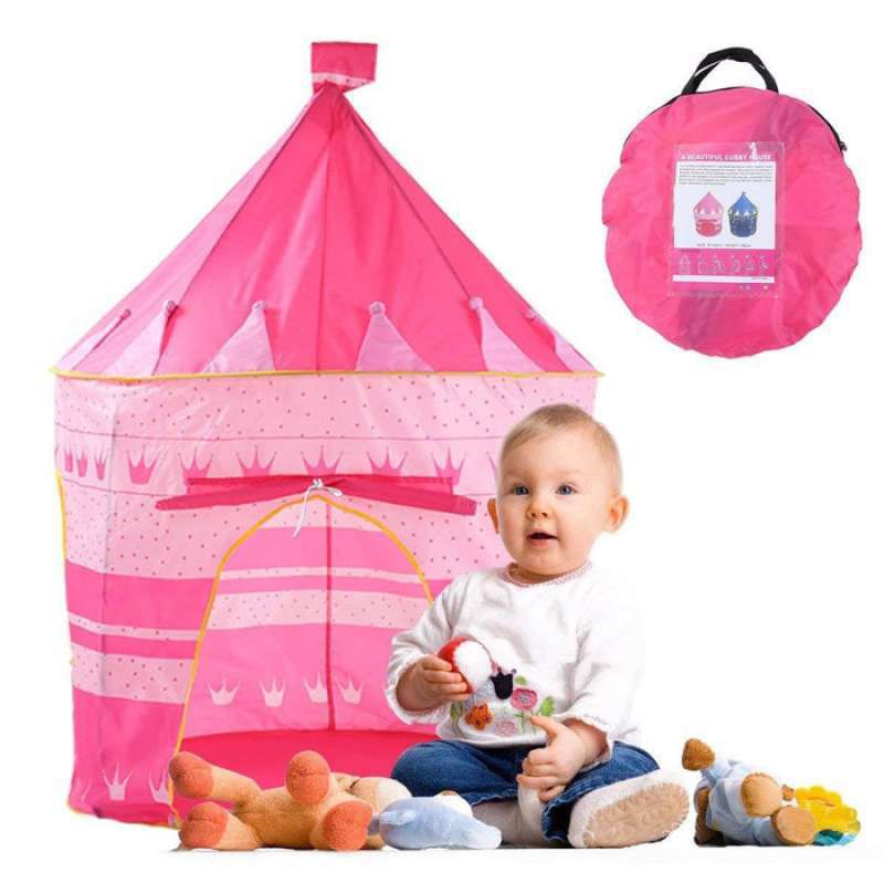 Tenda Anak Model 2 Pintu Warna Warni Tenda Bermainan Anak Tenda Lipat Original