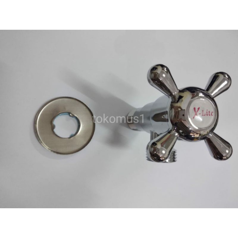 KERAN KRAN 1/2&quot; INCHI/KRAN KLOSET/KRAN CABANG F 1/2&quot; STAINLESS X LITE