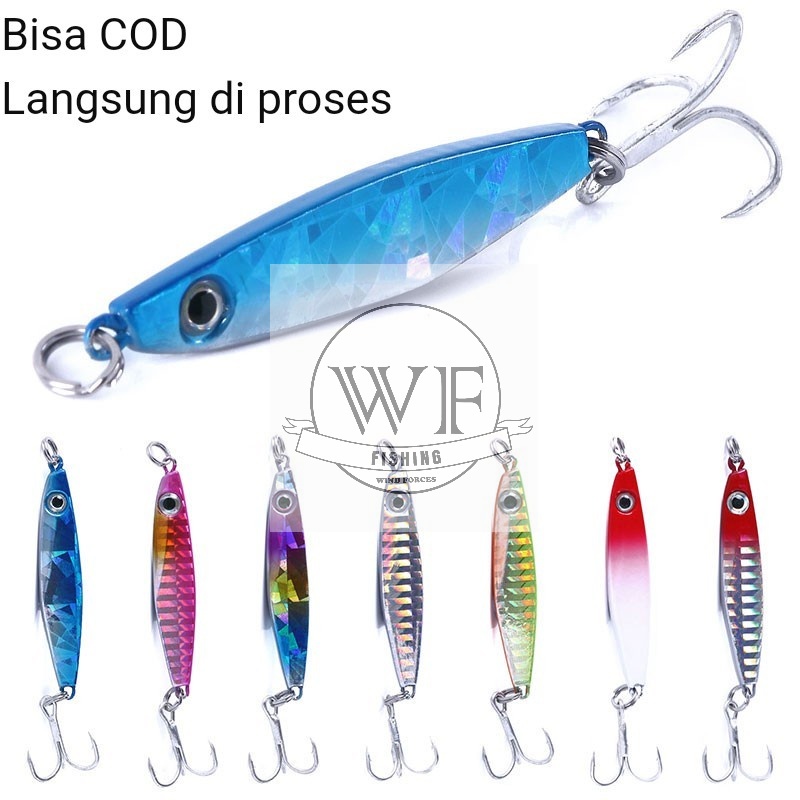 HENGJIA 1Pcs Metal Jig Umpan Pancing 21gr Swimbait Fishing Lure Ikan Bait Tackle