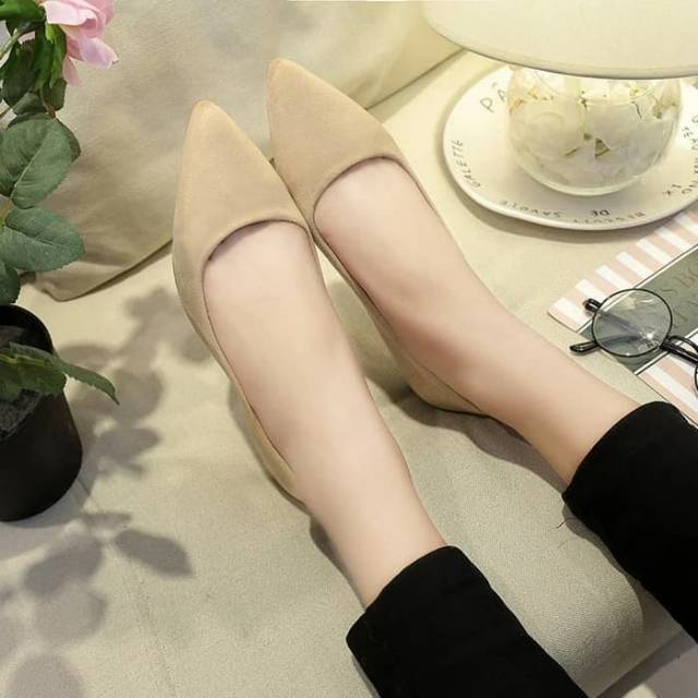 FLAT SHOES ANNE - SEPATU BALET POLOS 