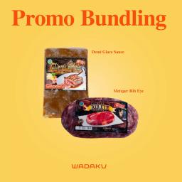 

Rib Eye Steak Bundling Demi Glace Sauce Halal
