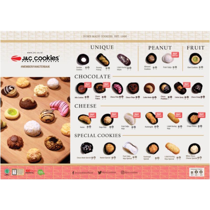 

J&C Cookies varian chocolate