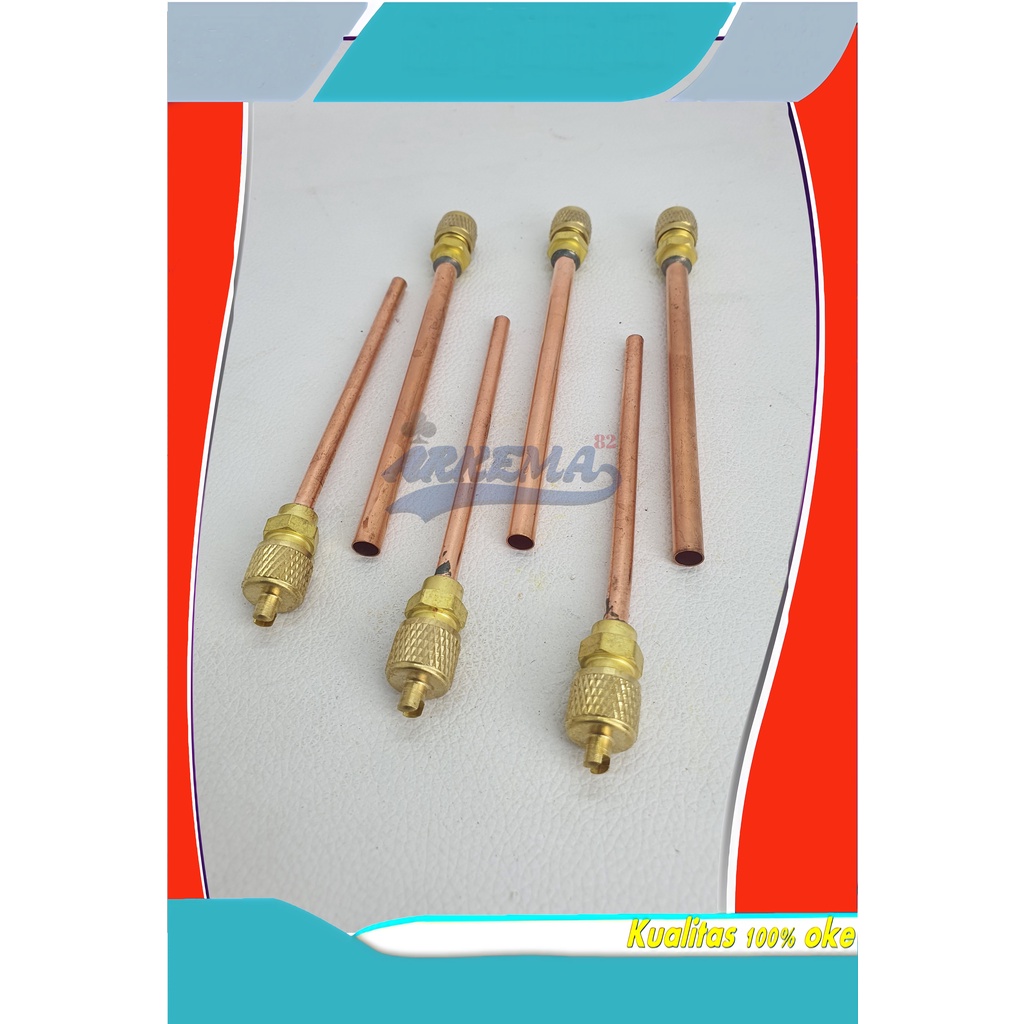 PENTIL PENGISIAN FREON / KULKAS / FREEZER 1/4 &amp; 3/16 / FILLER TUBE | PENTIL ISI FREON