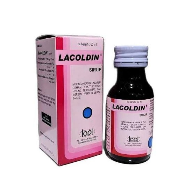 LACOLDIN Syrup/Syrup untuk meringankan batuk dan flu