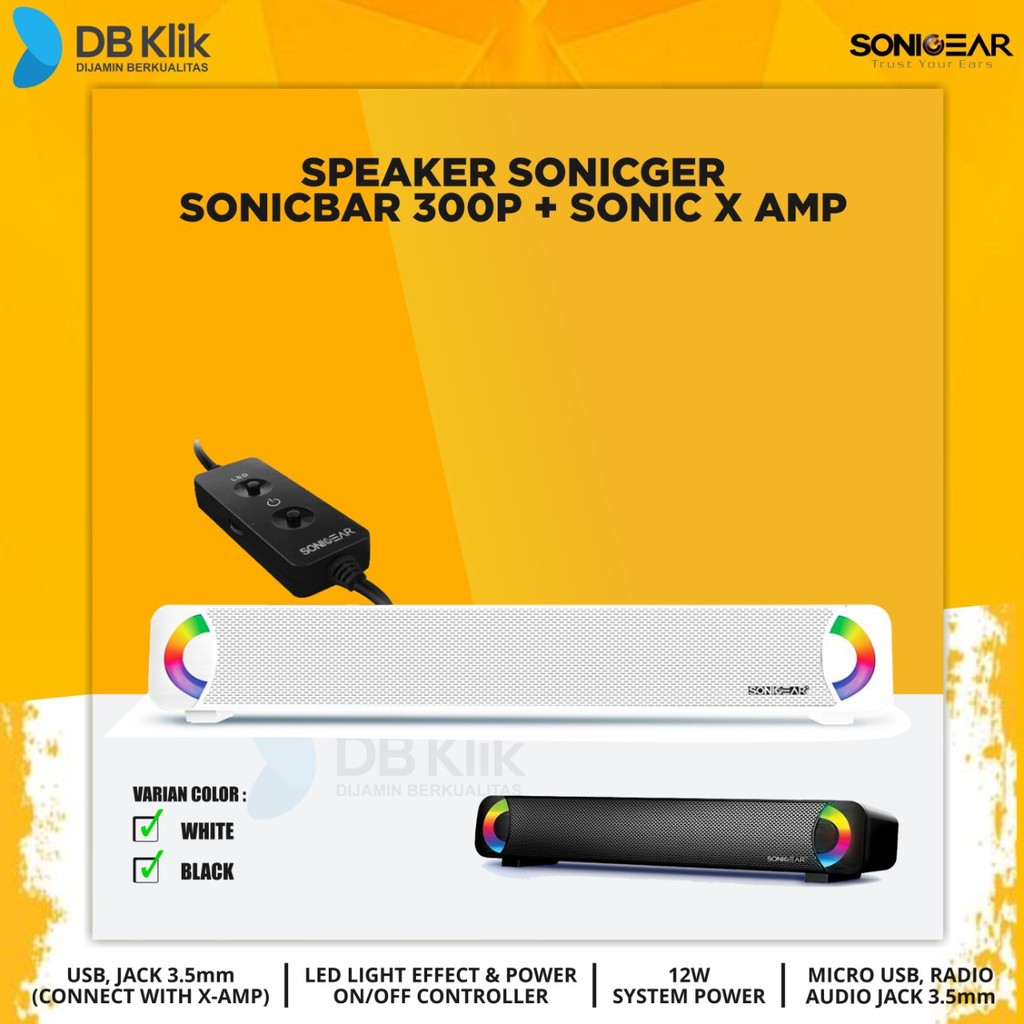 Speaker SonicGear Sonicbar 300-P Passive &amp; Sonic X AMP|