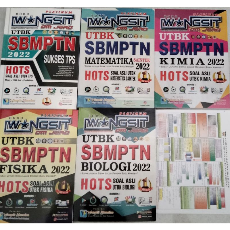 

PRELOVED BUKU WANGSIT 2022 SAINTEK PAKET PLATINUM IPA TKA TPS ORI OM JERO