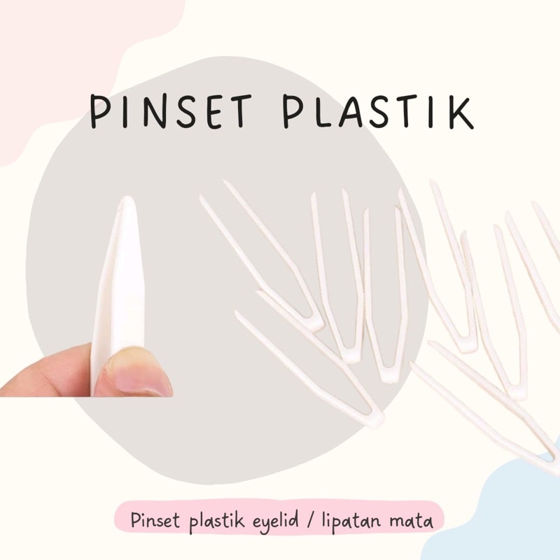 double eyelid tweezer pinset plastik lipatan mata klip penjepit