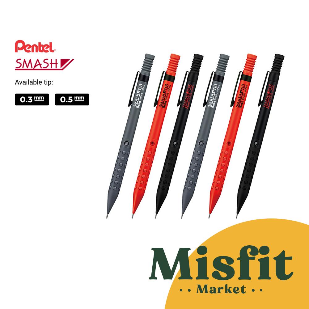 

Pentel SMASH Mechanical Drafting Pencil 0.3 0.5 mm Pensil Mekanik Japan