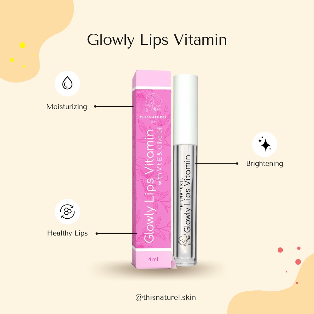 Glowly Lips Vitamin - Lips Serum - Brightening Lips Therapy